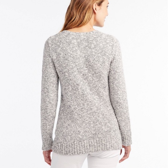 L.L. Bean Cotton Ragg Marled Sweater - Picture 4 of 9